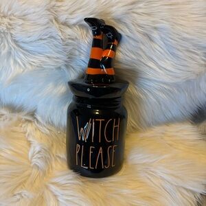 Rae Dunn Witch Please Black and Orange Jar